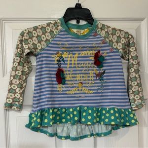Matilda Jane size 4 long sleeve shirt
